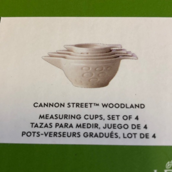 Kate Spade ♠️ Cannon Street Woodland MeasuringCups - Picture 3 of 6